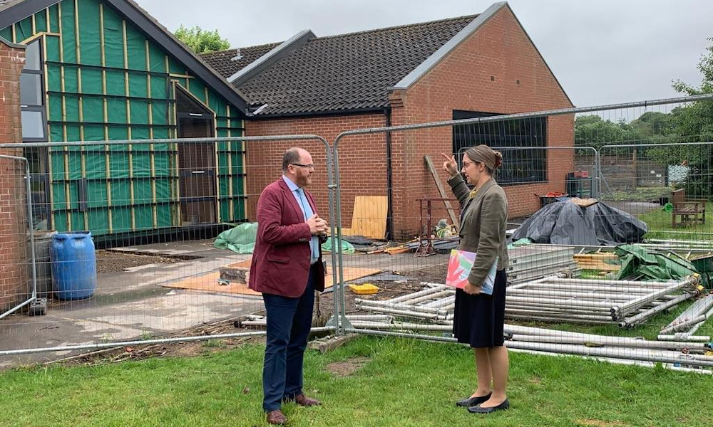 George Freeman MP visits Necton Church of England Primary School